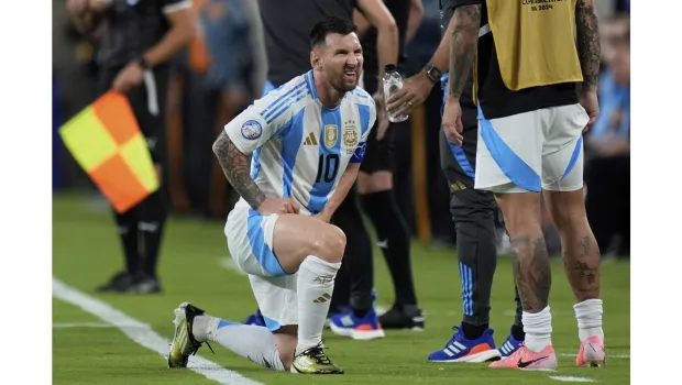 Argentina may be without  Lionel Messi  in the quarterfinals of the Copa America 2024