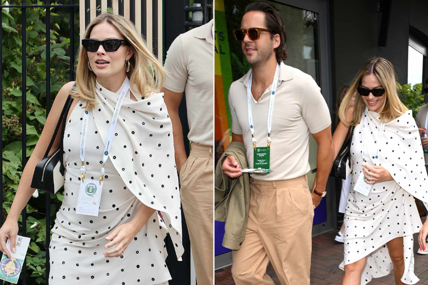 Margot Robbie attended Wimbledon during pregnancy