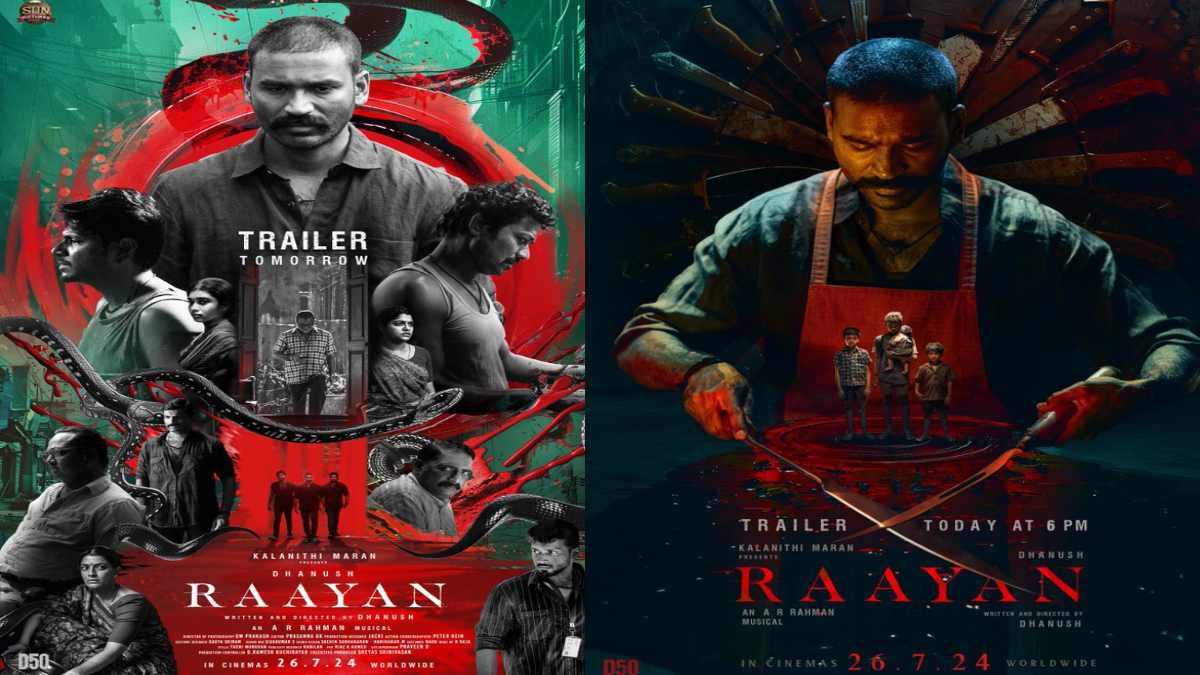 Trailer of Dhanush's 50th film, "Raayan" shows a bloodlust for action